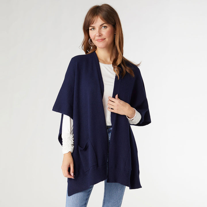 Alani Lightweight Cardigan with Pockets - Navy