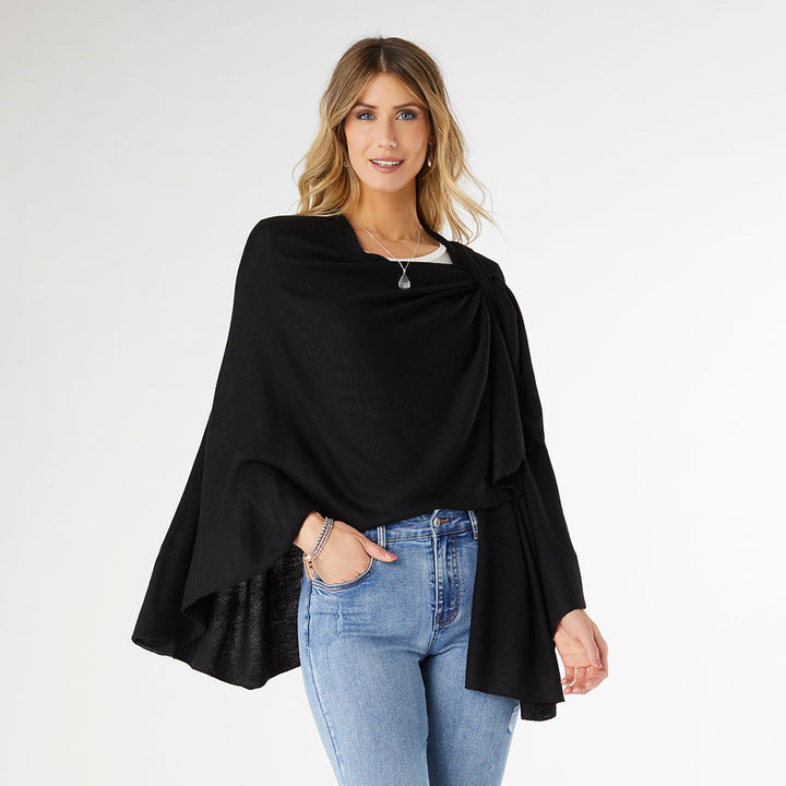 Kiara Pull Thru Wrap - Black