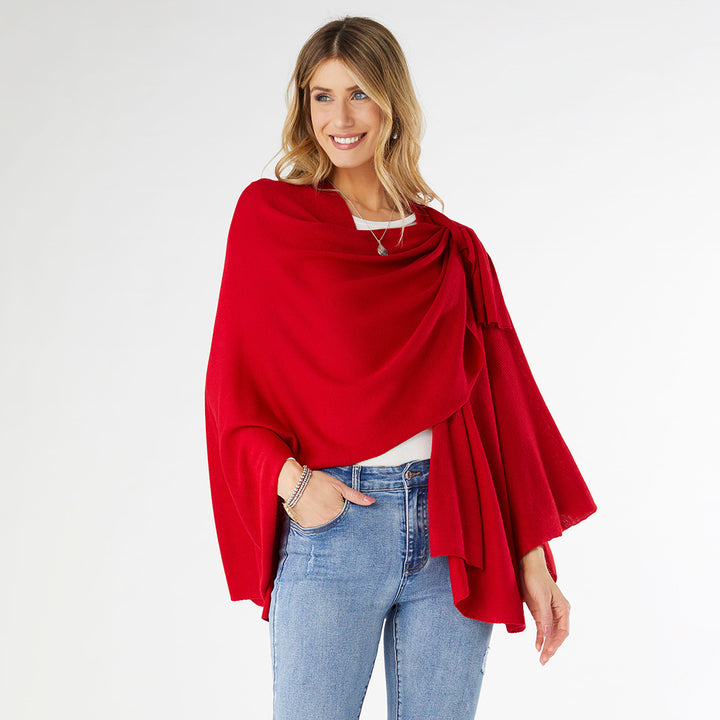 Kiara Pull Thru Wrap - Red