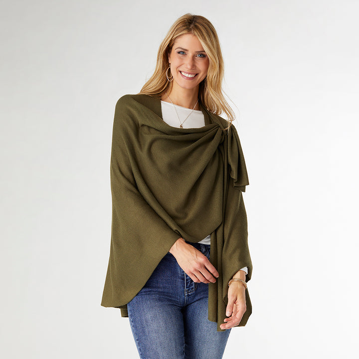 Kiara Pull Thru Wrap - Olive